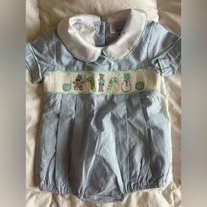 Smocked Snowy Winter Bubble